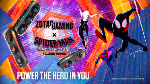 Swing into Action with ZOTAC GAMING x Spider-Man™: Across the Spider-Verse-themed GPUs!