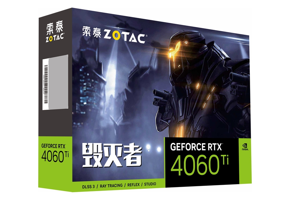 索泰 GeForce RTX 4060Ti-8GB 毁灭者 OC HA