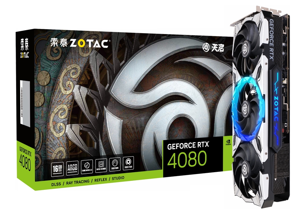 索泰 GeForce®  RTX 4080-16GB 天启 OC