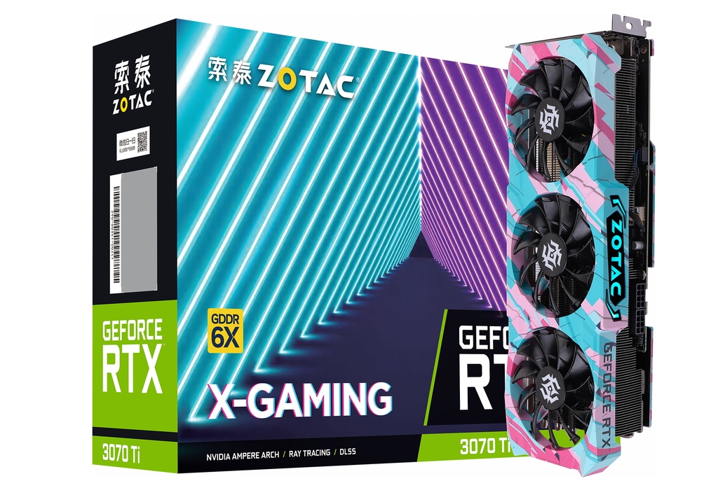 索泰 GeForce® RTX 3070Ti-8G6X X-GAMING GOC