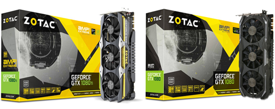 The ZOTAC GeForce GTX 1080 Ti AMP! Extreme and 1080 AMP! Extreme