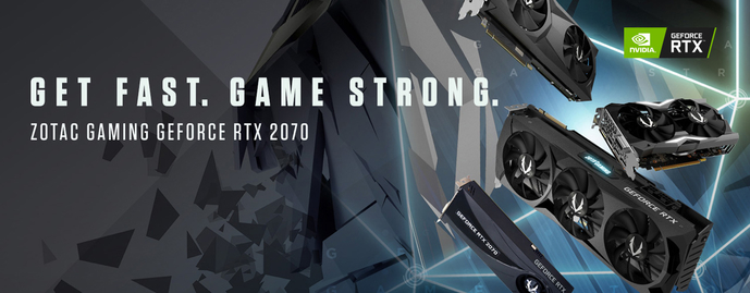 ZOTAC GAMING 새로운 GeForce RTX 2070 시리즈를 발표하다.