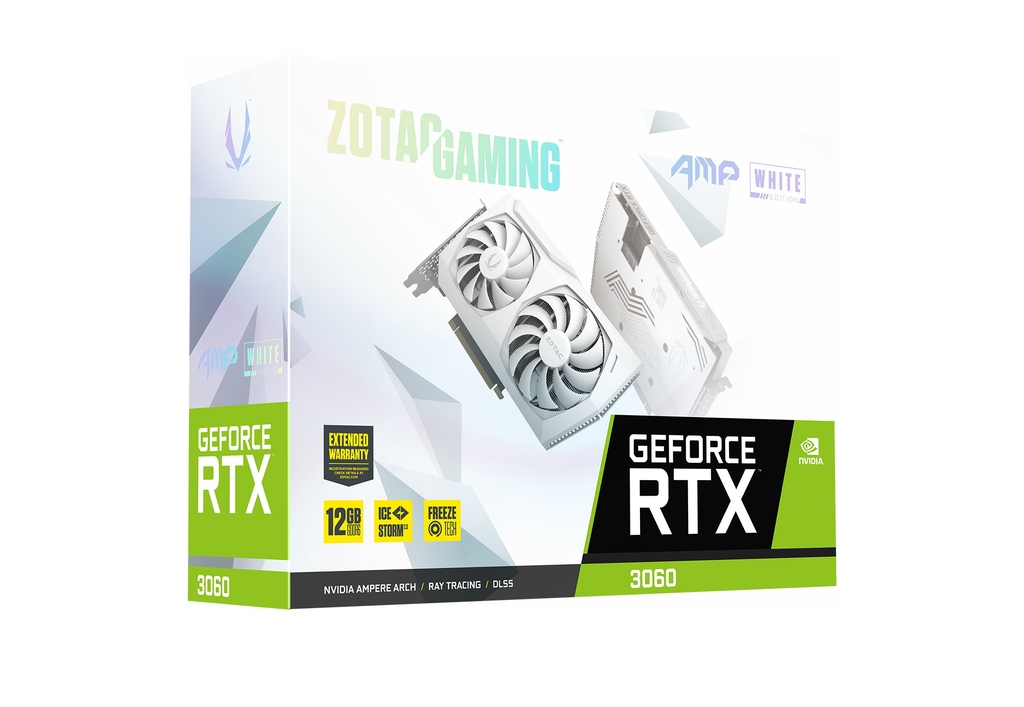 索泰 GeForce®  RTX 3060 AMP 月白 GOC