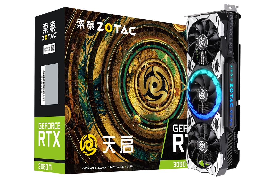 索泰 GeForce® RTX 3060Ti-8GD6 天启 GOC