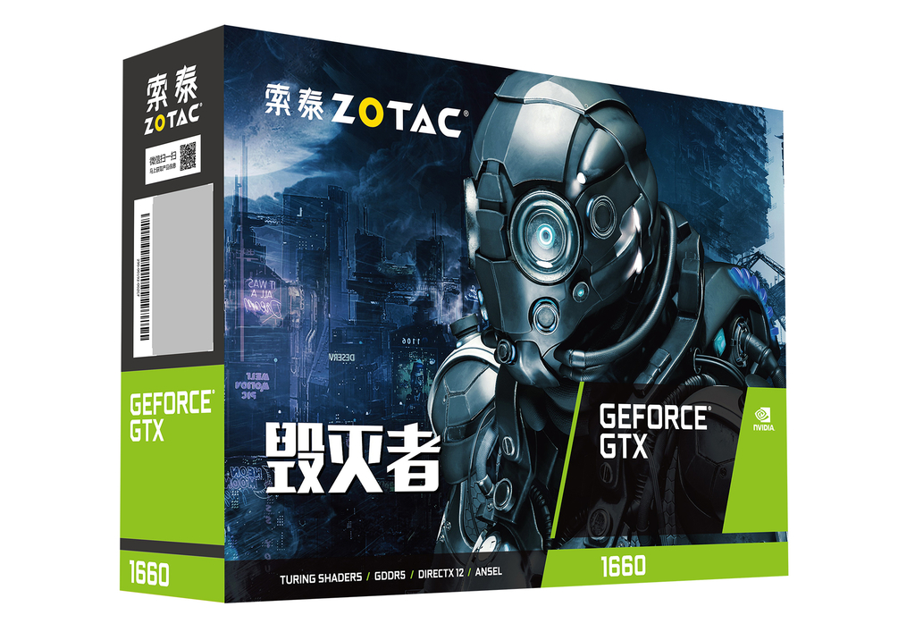 索泰 GeForce® GTX1660-6GD5 毁灭者 HY