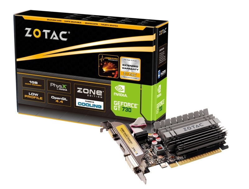 ZOTAC GeForce® GT 730 2GB Zone Edition