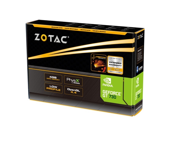ZOTAC GeForce® GT 730 4GB Zone Edition