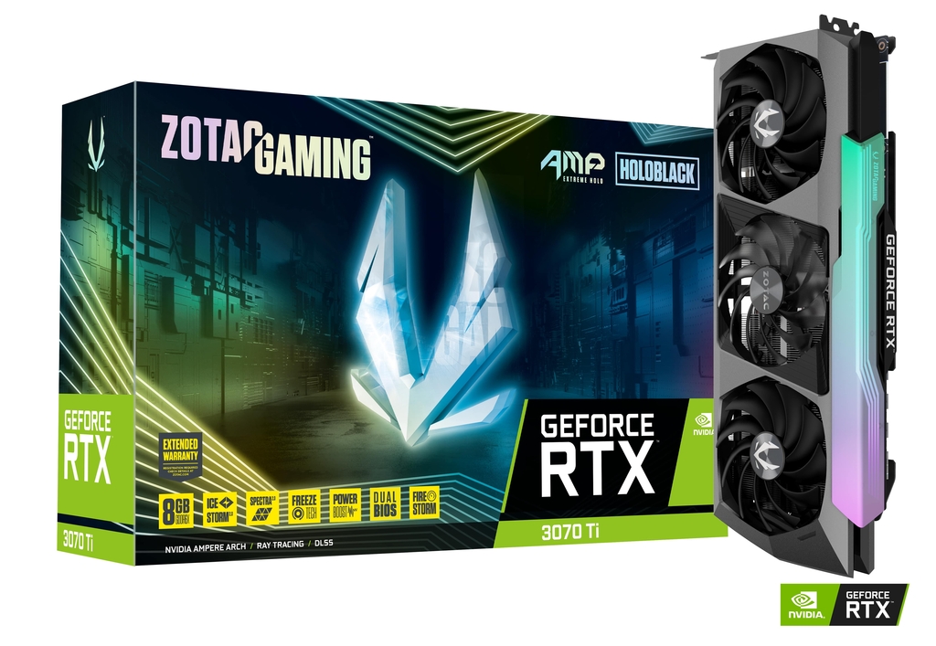 ZOTAC GAMING GeForce RTX 3070 Ti AMP Extreme Holo