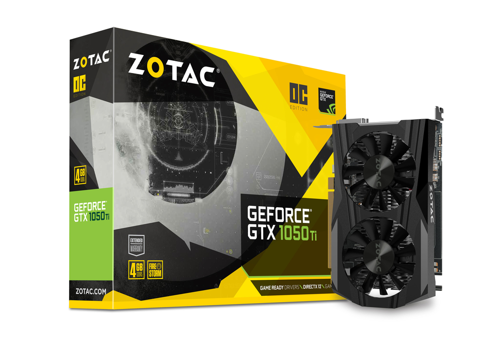 ZOTAC GeForce® GTX 1050 Ti DUALSILENCER OC 4GB
