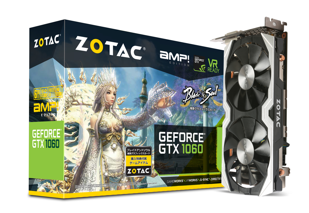 ZOTAC GeForce® GTX 1060 6GB AMP 블레이드앤소울 에디션