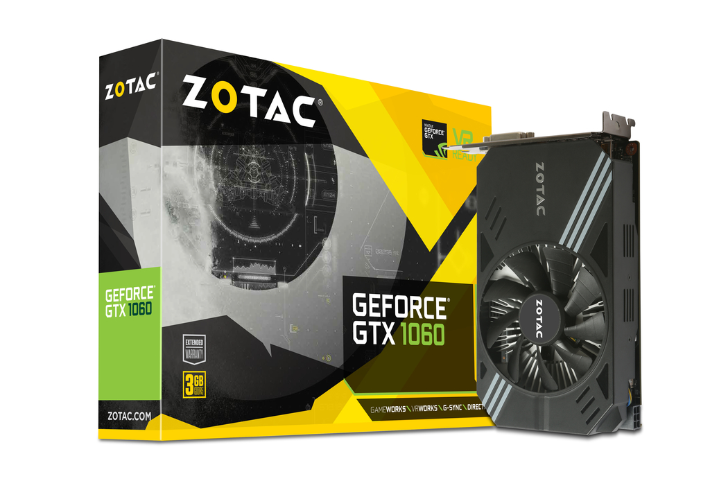 ZOTAC GeForce® GTX 1060 3GB MINi