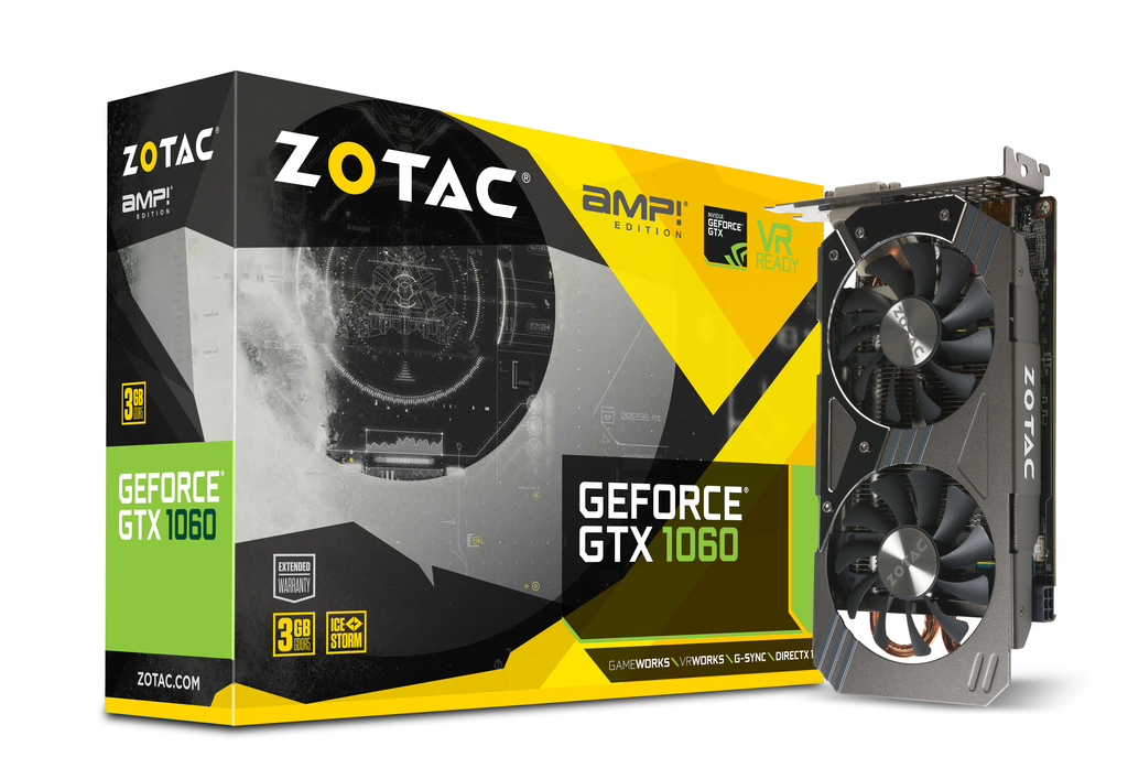 ZOTAC GeForce® GTX 1060 3GB AMP! Edition