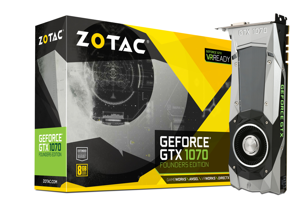 ZOTAC GeForce® GTX 1070 파운더스 에디션