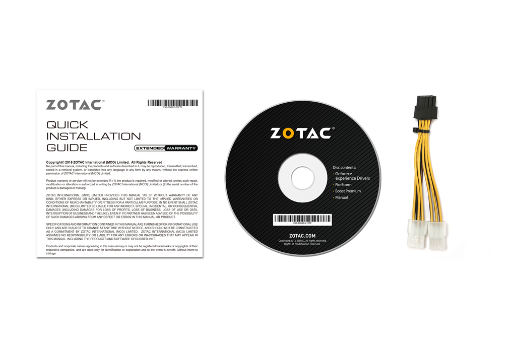 ZOTAC GeForce® GTX 1080 파운더스 에디션