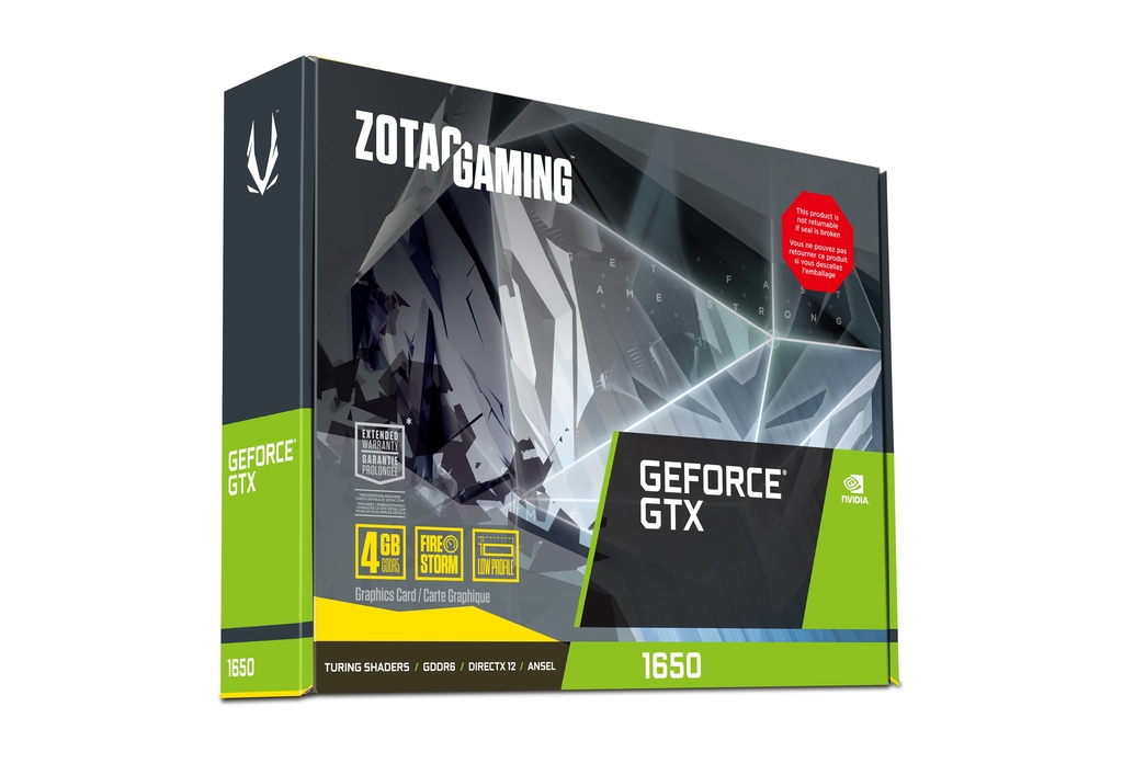 ZOTAC GAMING GeForce GTX 1650 Low Profile