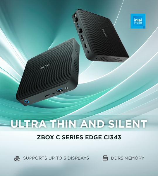 ZBOX edge CI343 - Ultra Thin & Silent