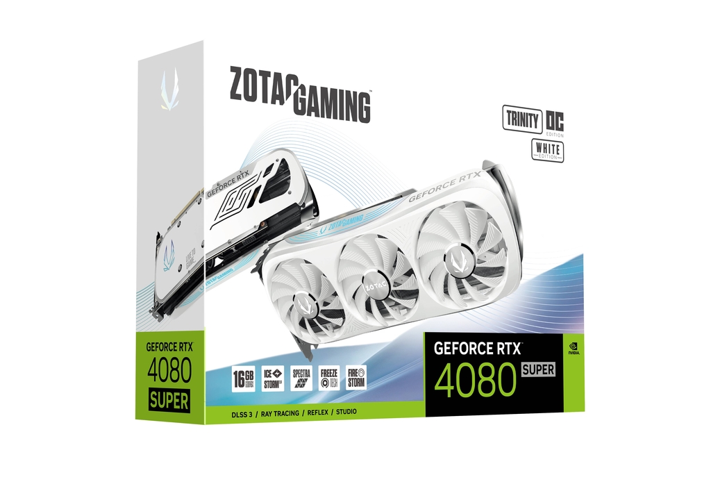 ZOTAC GAMING GeForce RTX 4080 SUPER Trinity OC White Edition 16 Go GDDR6X